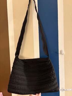 ZIPIT Large Zipper Shoulder Bag Crossbody Purse Black Crossbody Purse